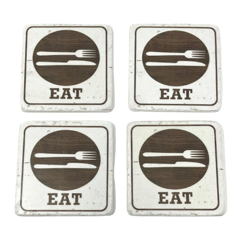 Eat Coaster Set - Set Of 4