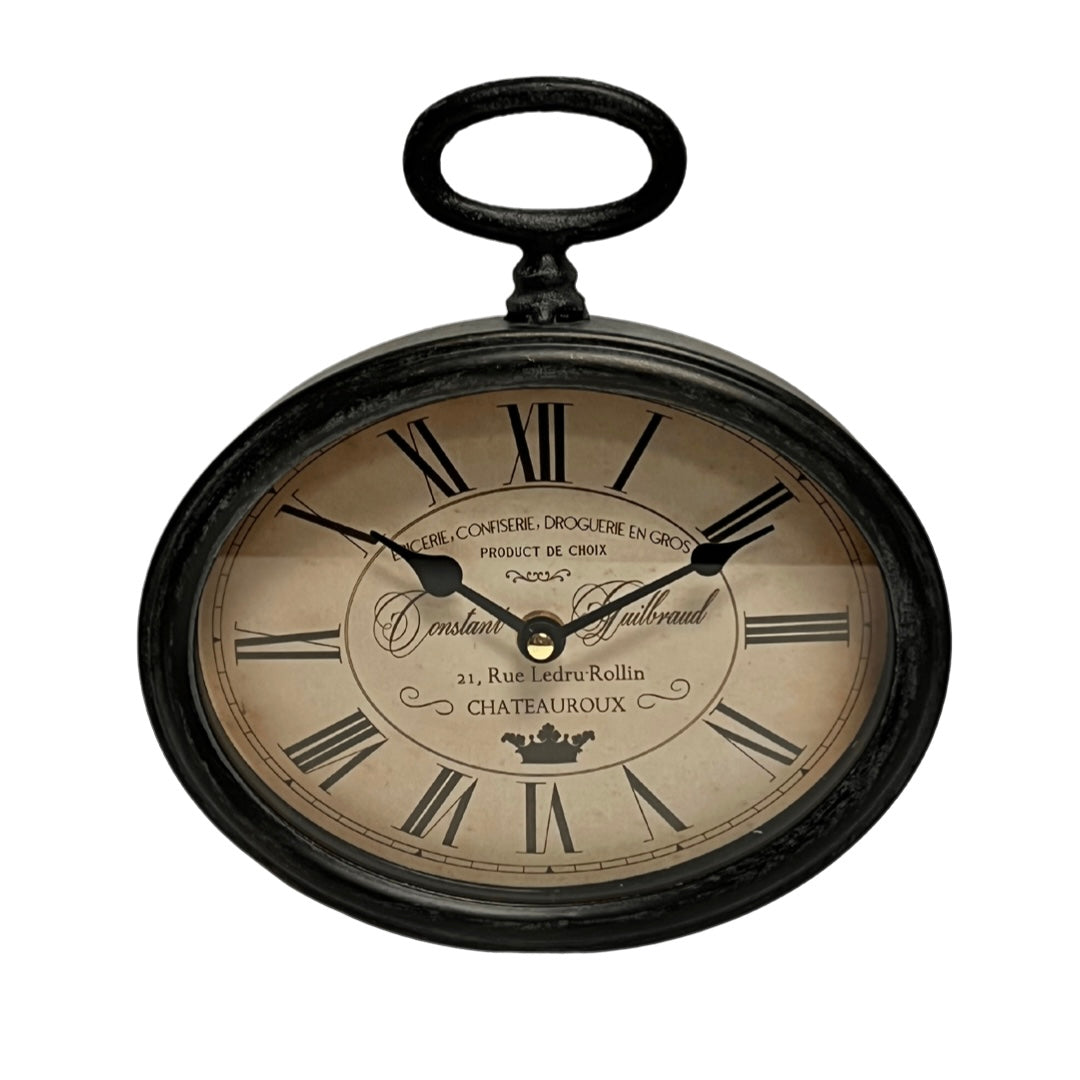 Buy Metal Vintage Oval Table Clock
