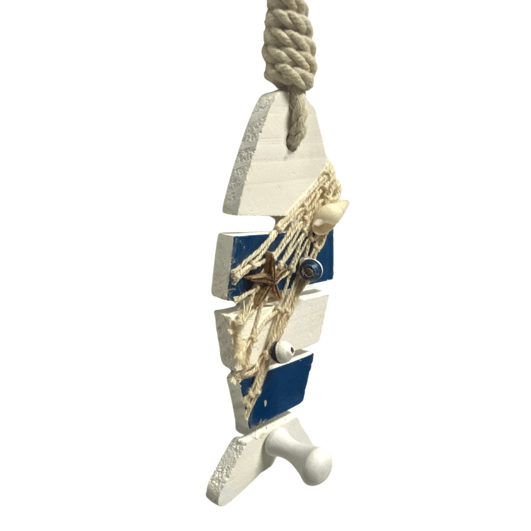 Nautical Wooden Fish Clothes Hook
