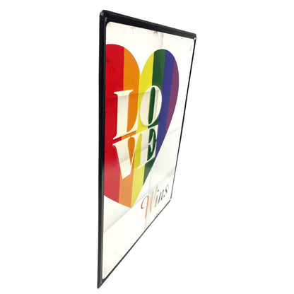 Love Wins Embossed Sign