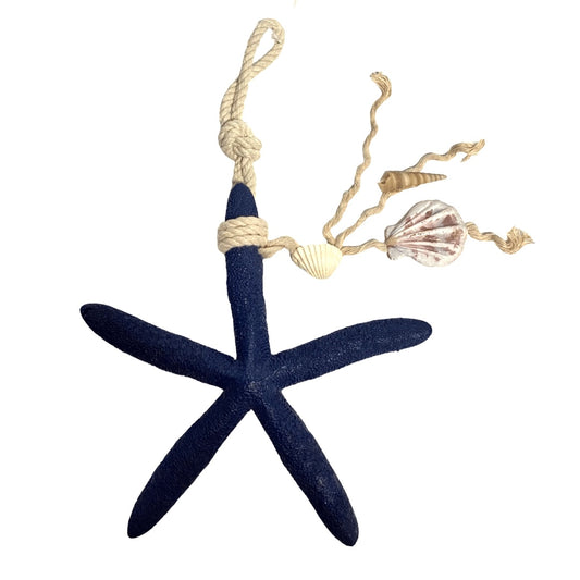 Starfish With Rope and Seashells - Available in 2 Colours