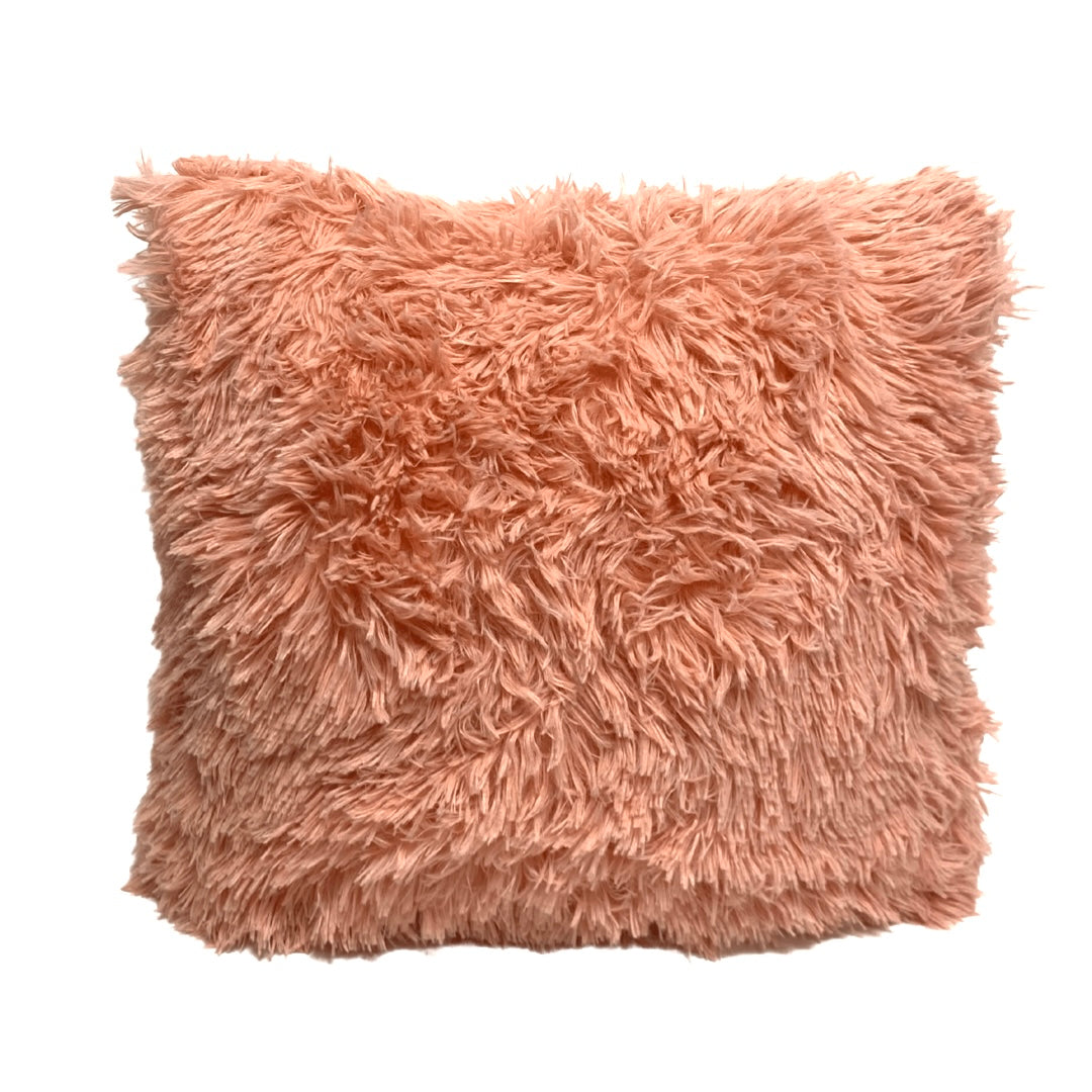 Peach Premium Plush Decorative Cushion