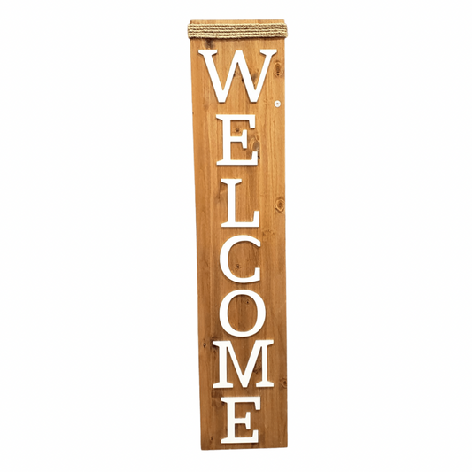 Wooden Welcome Sign