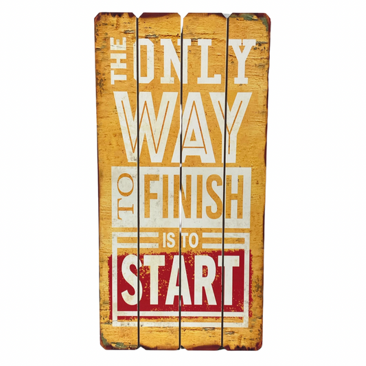 The Only Way Wooden Wall Art