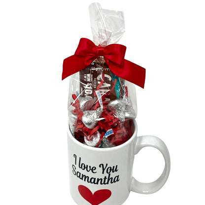 Personalized Name Coffee Mug With Candy