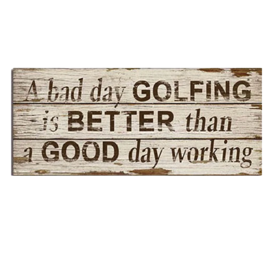Golfing Vintage Wooden Sign - Imperial Gifts And Decor™