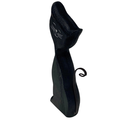 Wooden Black Cat - Available In 2 Sizes