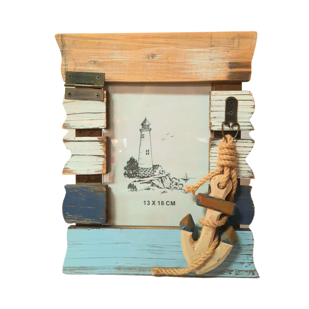 Nautical Picture Frame With Anchor - Imperial Gifts And Decor