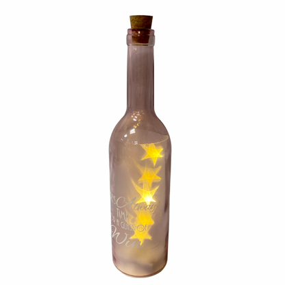 Time For A Glass Of Wine LED Bottle