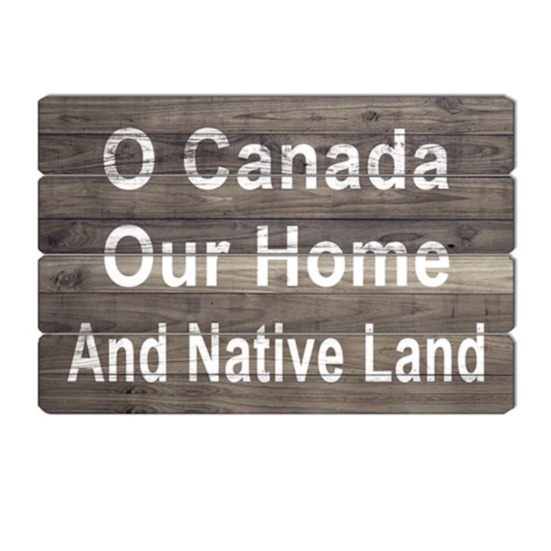 O’Canada Vintage Wooden Sign
