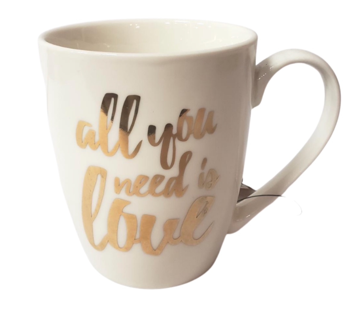 Gold & White Mugs Available in 3 Styles