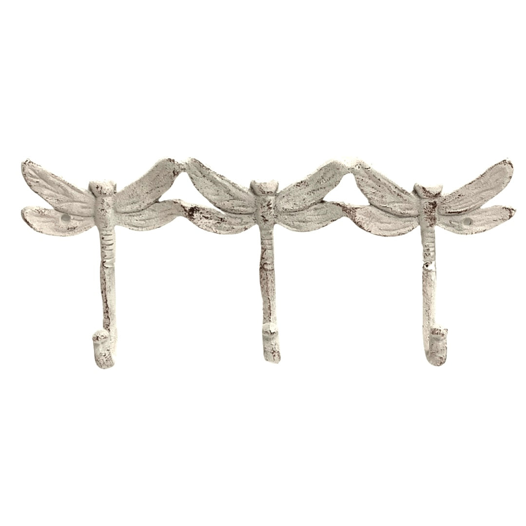 Rustic Dragonfly Metal Coat Hooks