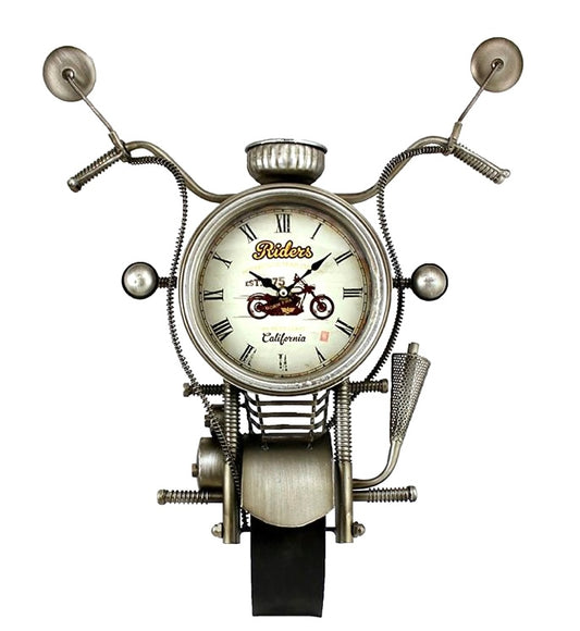 Motorcycle Clock For Man Cave, Garage
