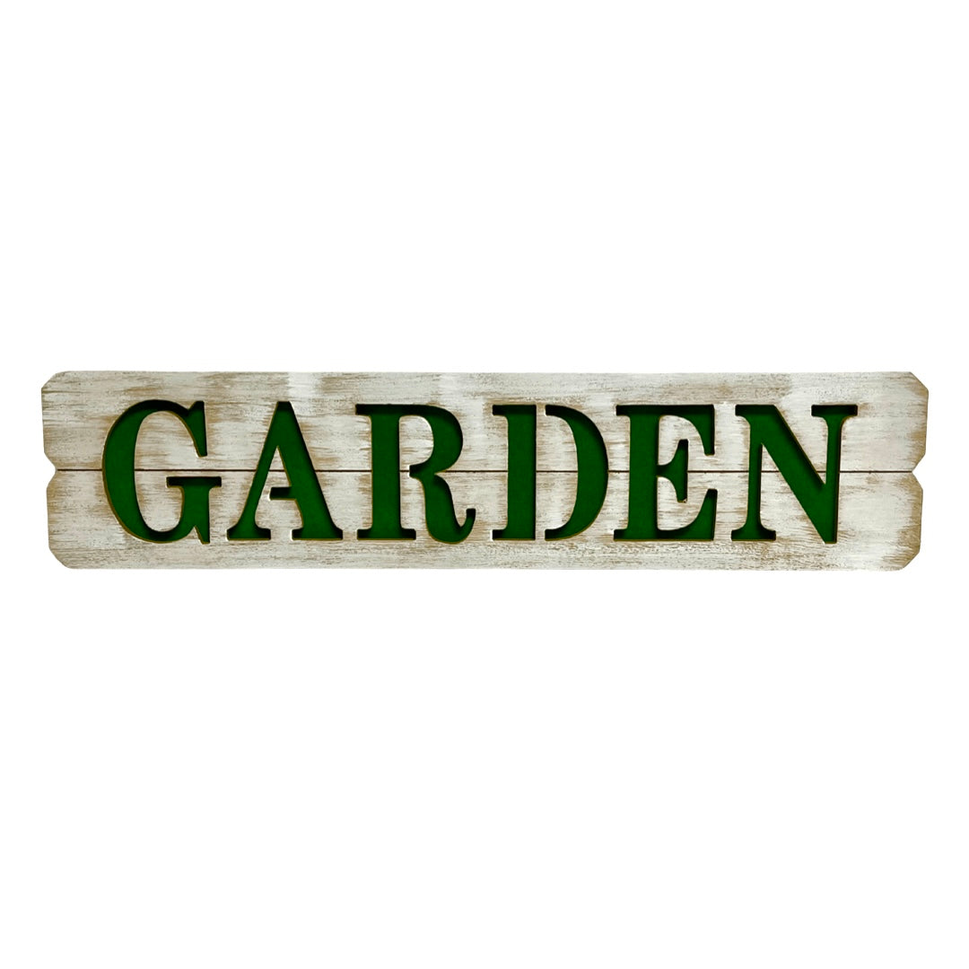 Wooden Garden Plaque