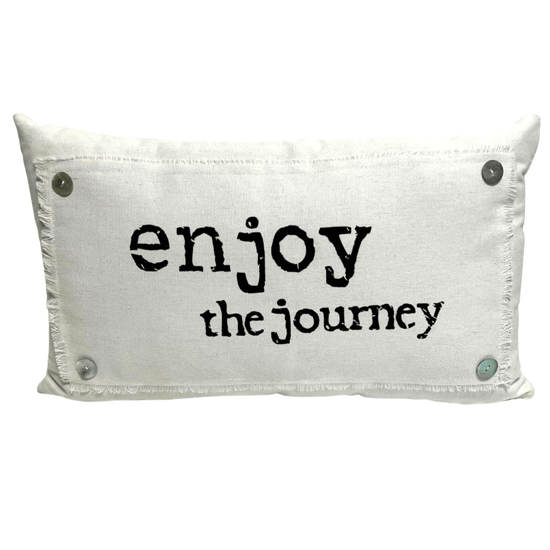 English & French Rectangular Inspirational Pillows - Available in 2 Styles