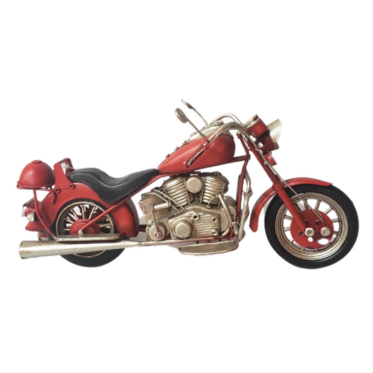 red motorcycle figurine gift for motorcycle lovers 