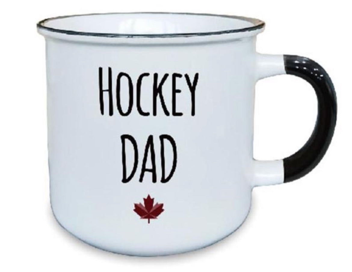 ceramic mug for hockey lover dad