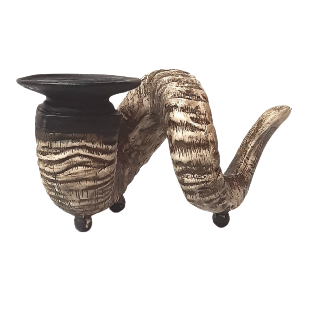 Goat Horn Candle Holder - Imperial Gifts And Decor