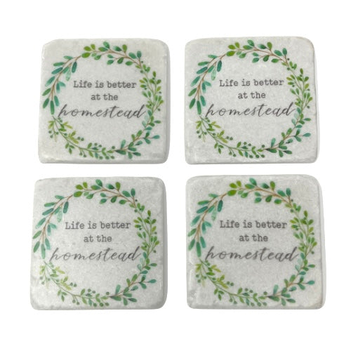 Homestead Coaster Set - Set Of 4