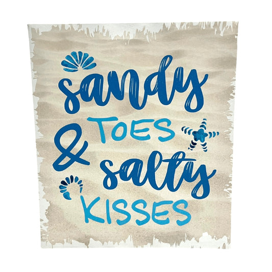 Sandy Toes & Salty Kisses Canvas Art