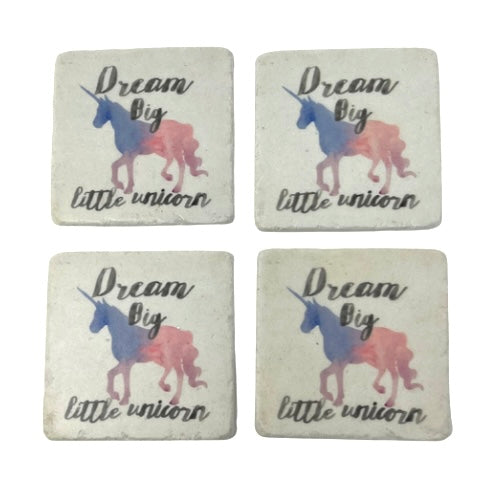 Dream Big Little Unicorn Coaster Set