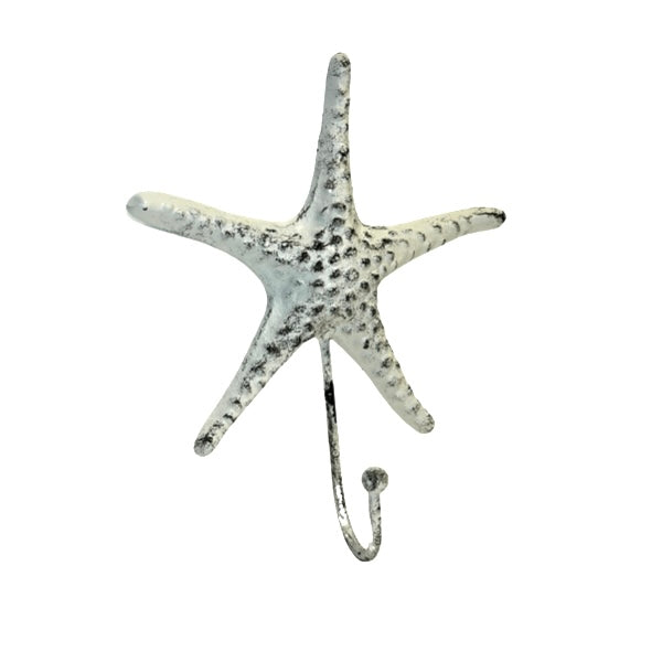 Cast Iron Starfish Wall Hook - Available in 3 Colours