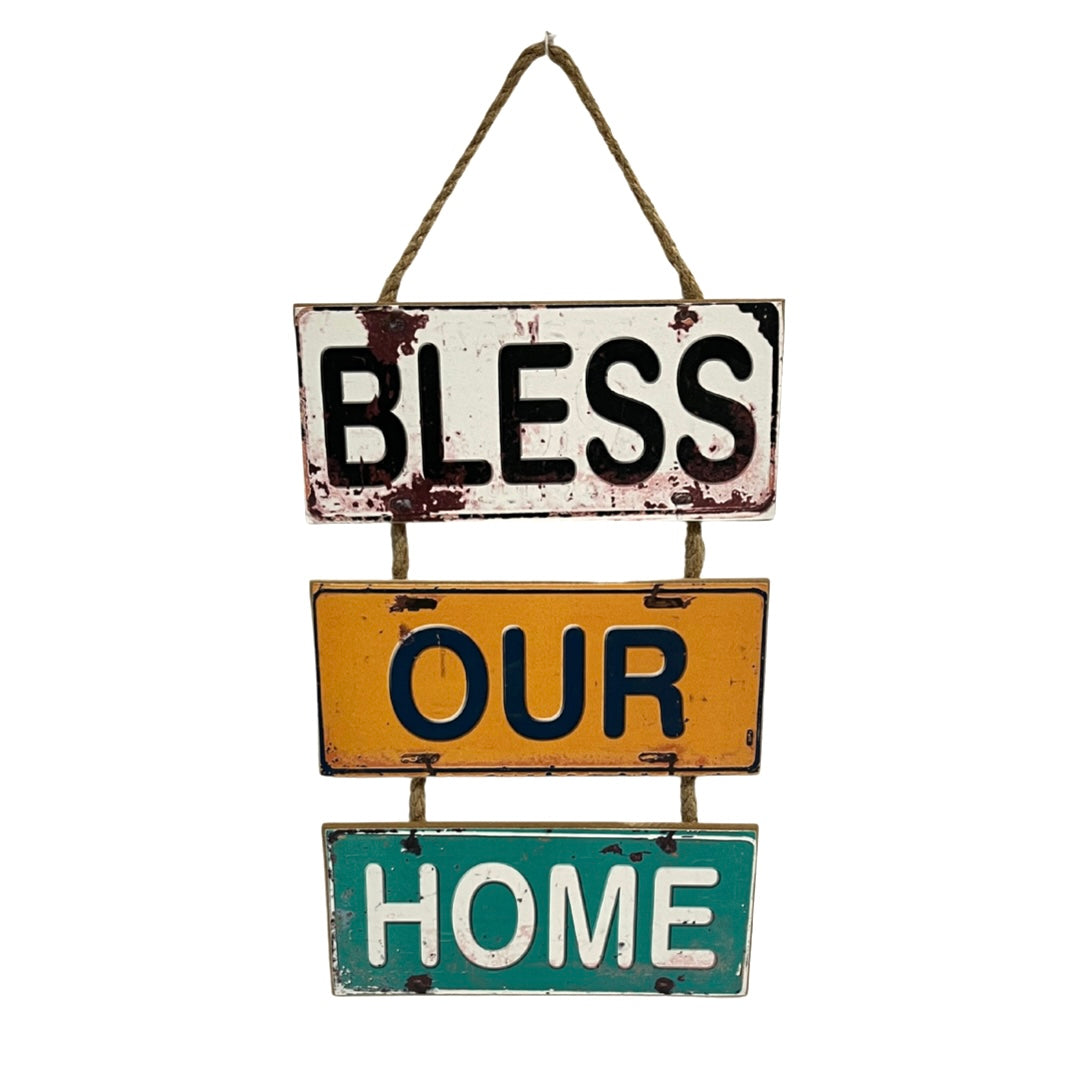 Wooden 3 Tier Hanging Wall Sign - Available in 3 Styles