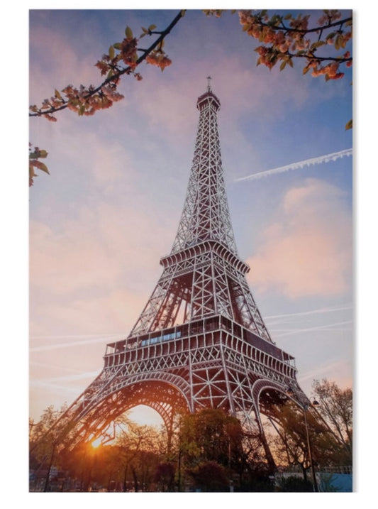 Eiffel Tower Sunset Canvas Print