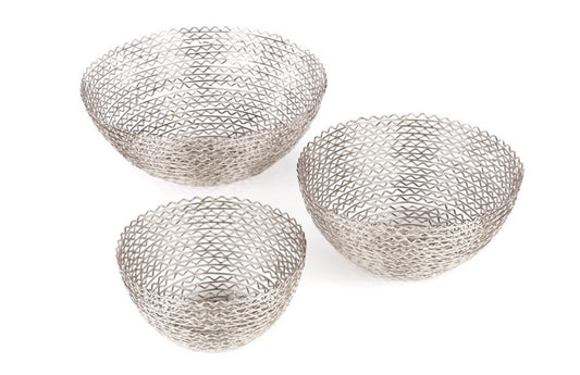 Silver Iron Baskets - Available in 3 Sizes