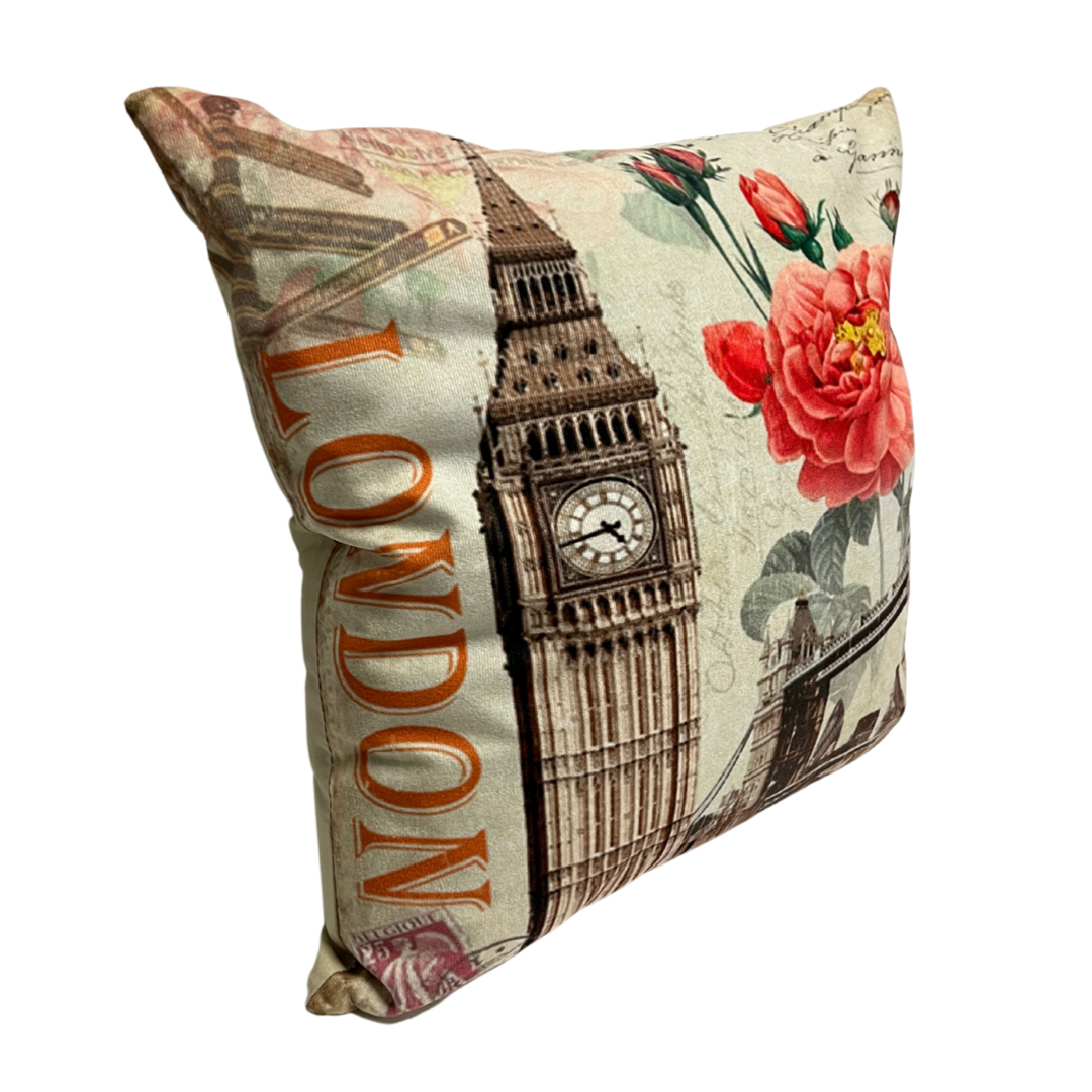 London Clock Pillow
