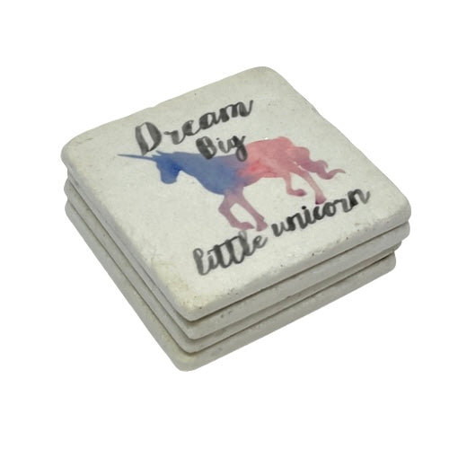 Dream Big Little Unicorn Coaster Set