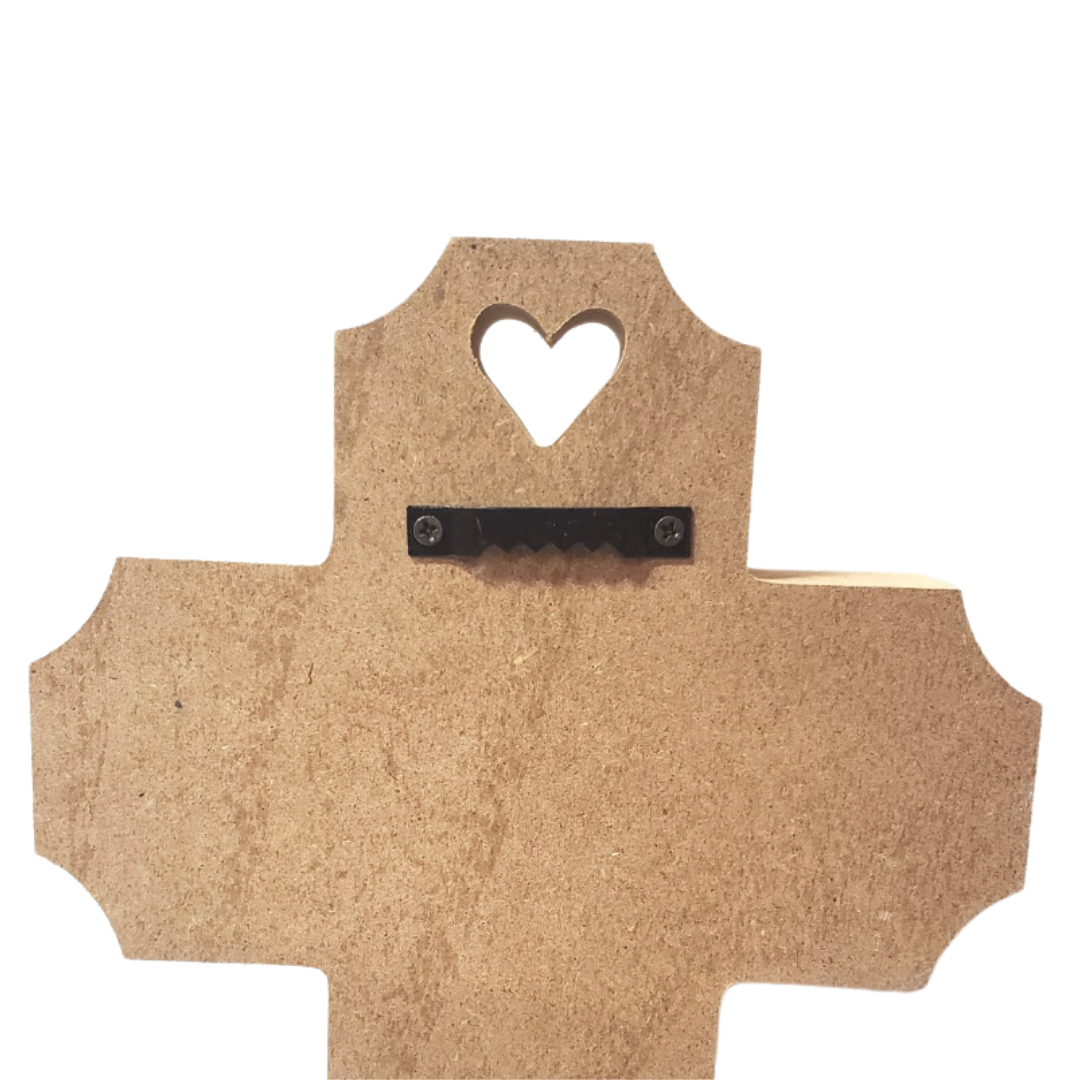 Love Lives Here Wooden Cross