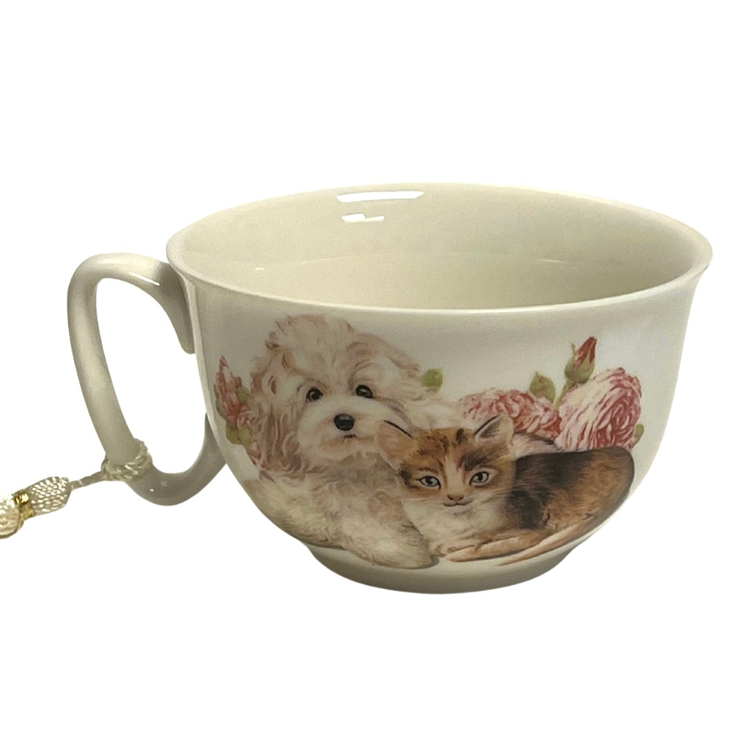 Dog & Cat Cappuccino/Saucer Gift Box Set