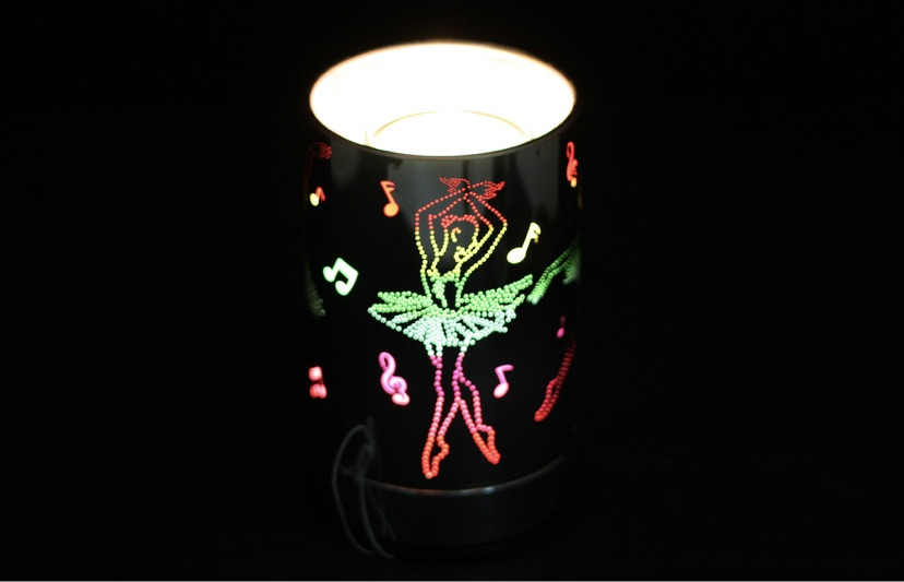Ballet Dancer Touch Sensor Night Lamp with Wax Warmer