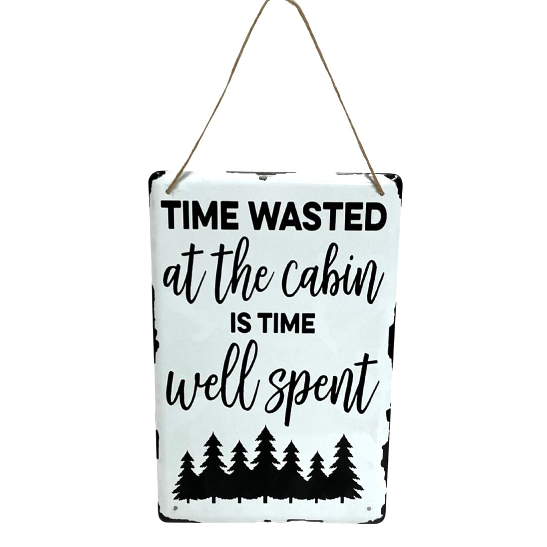 Cabin Metal Wall Art - Available in 4 Assorted Styles