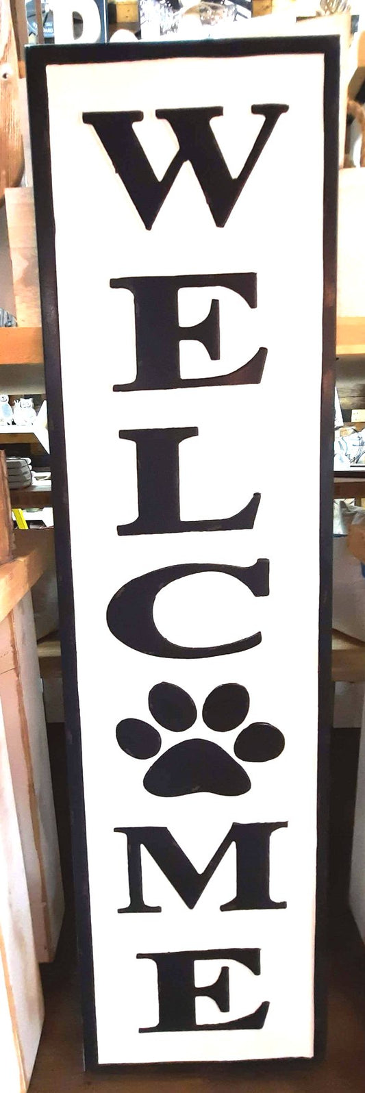 Welcome Paw Sign